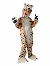 Kinder Leopard Kostüm Cosplay Tier Kostüm Outfits Halloween Karneval Anzug